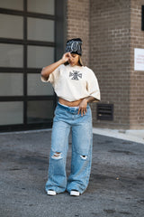Blue ‘Stone’ Baggy Jeans