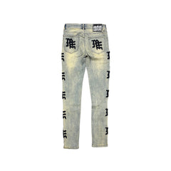 Mixed Emotions ‘Desert’ Monogram Denim