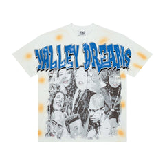 Retro Tie‑Dye Valley Dreams Portrait Graphic Tee Oversized Underground Streetwear T‑Shirt