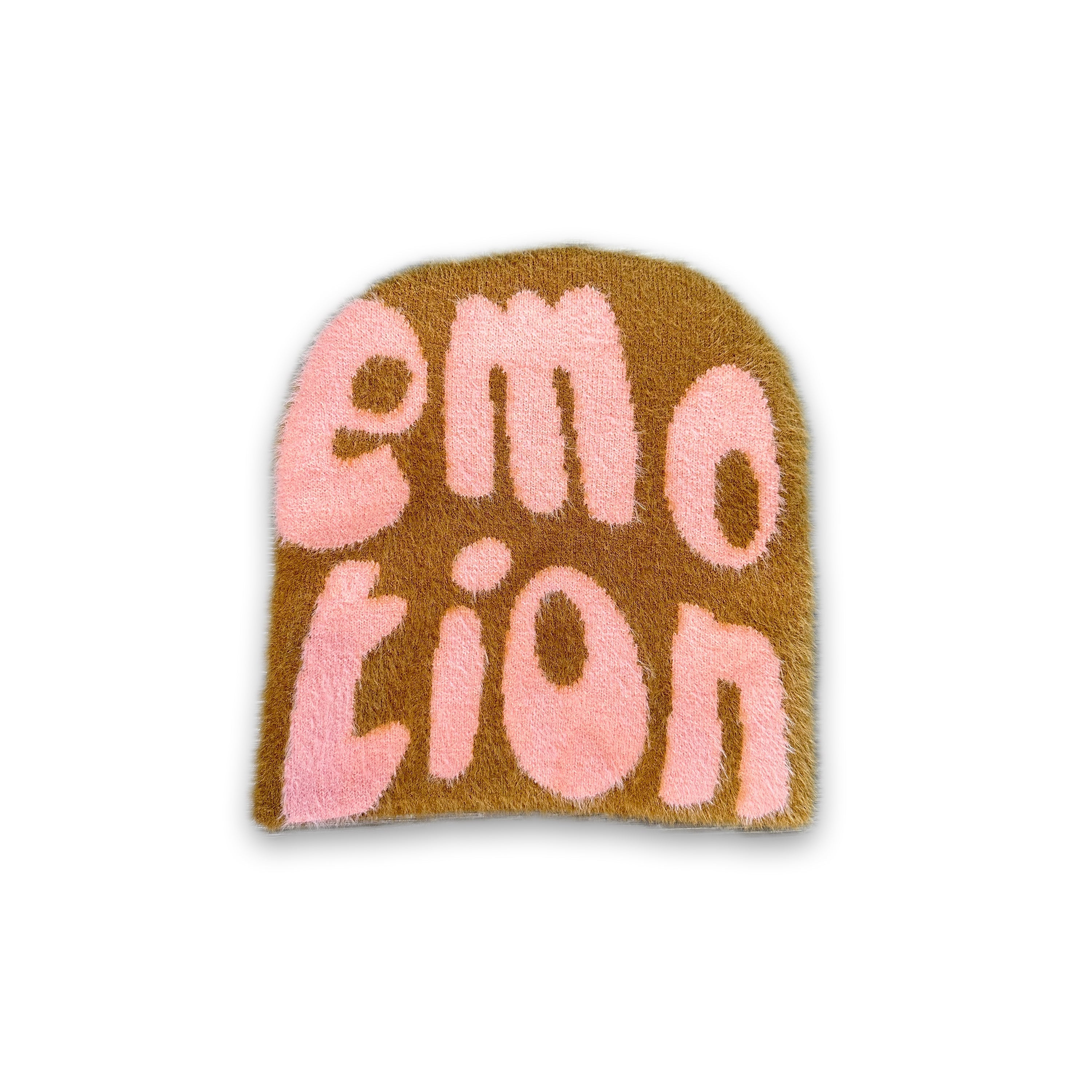 Brown Mohair Beanie
