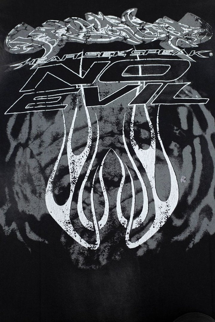 Retro Gothic Skull Art Print Short‑Sleeve Loose Fit Men’s Tee