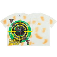 Retro Bullseye Target Graphic Print Oversized Street Top