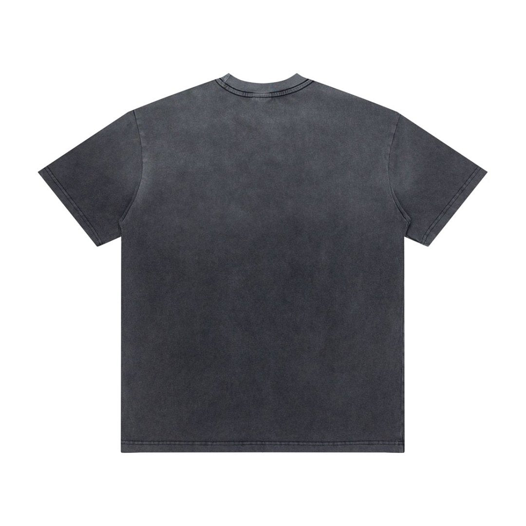 Retro Black Washed Vale Dreams 1997 Tour Cartoon Tee Oversized Underground Streetwear T‑Shirt
