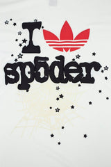 Retro Sp5der Spider Web Star Graphic Tee Oversized Y2K Streetwear T‑Shirt for Men