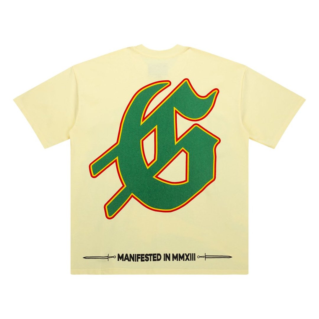 Retro Car Jungle Print Loose‑Fit Streetwear Cream T‑Shirt