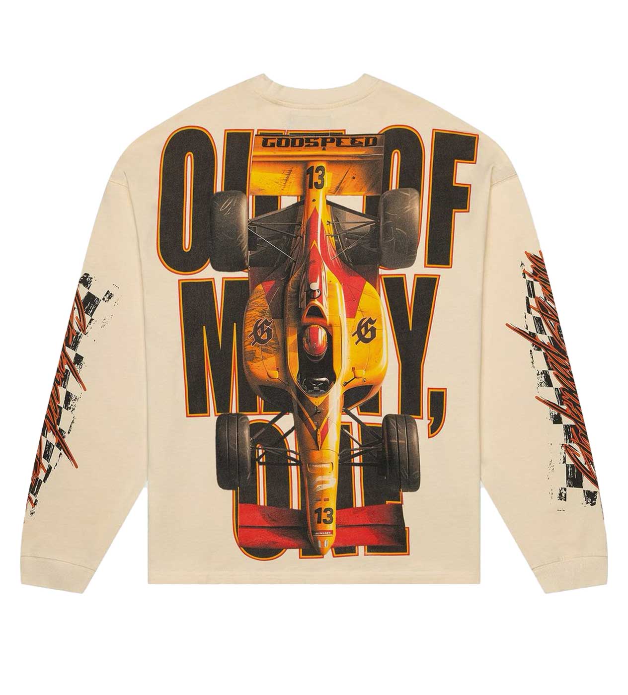 Godspeed F1 Finish Line L/S Tee Bone