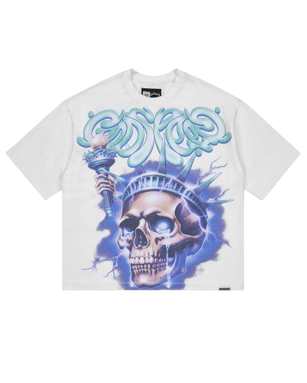 Godspeed Liberty Tears Tee Snow
