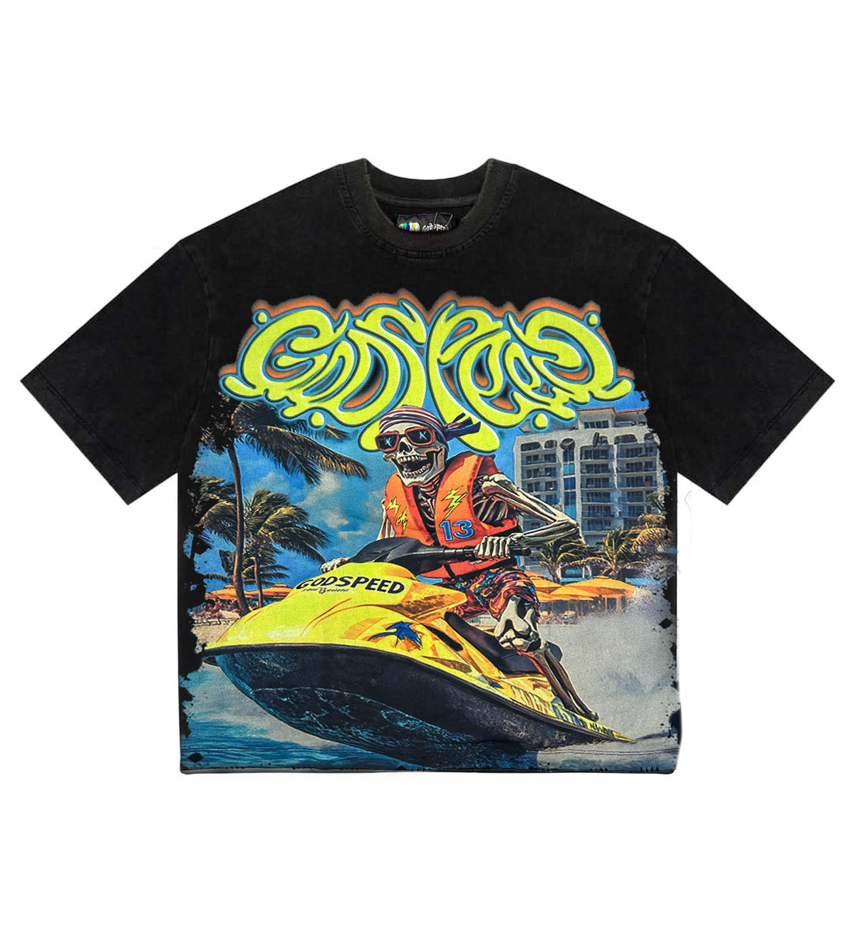 Godspeed Miami Jet Ski Tee Black *Miami Exclusive*