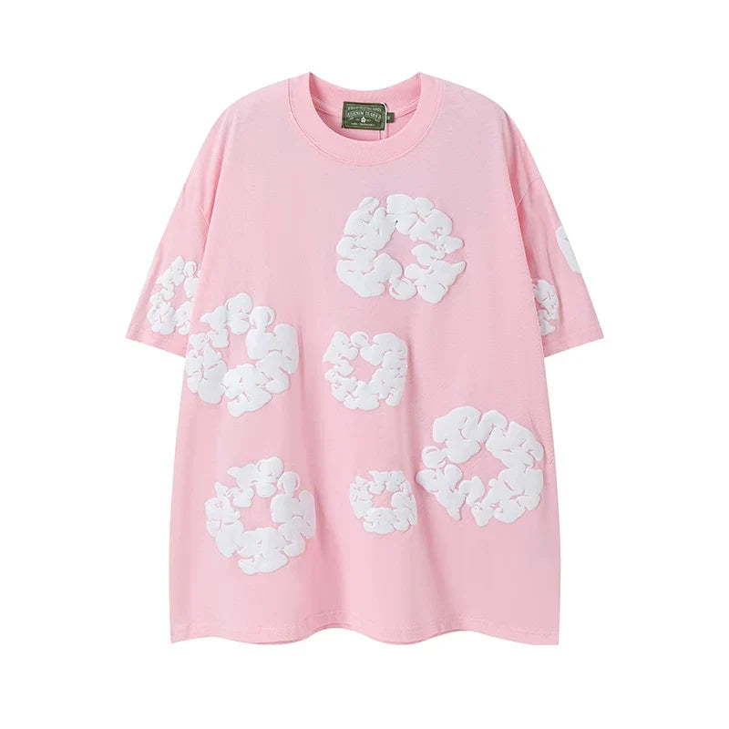 Denim Tears Kapok Foam Print Tee Pink
