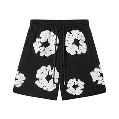 Denim Tears Couple Foam Print Shorts Black