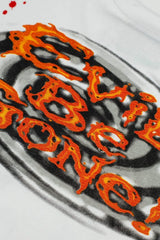 Distressed Retro Comic Figure Print Short‑Sleeve Loose‑Fit Men’s Street Tee