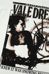 Nova Grave Vale Dreams Edward Scissorhands Retro Movie Poster Graphic Oversized White T‑Shirt Men Streetwear Tee