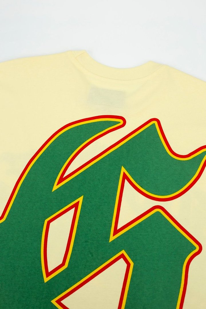 Retro Car Jungle Print Loose‑Fit Streetwear Cream T‑Shirt