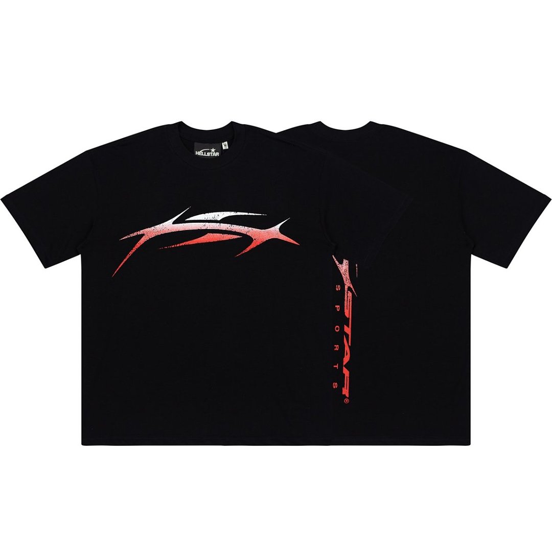 Modern Abstract Streak Graphic Tee Oversized Y2K Streetwear T‑Shirt for Men