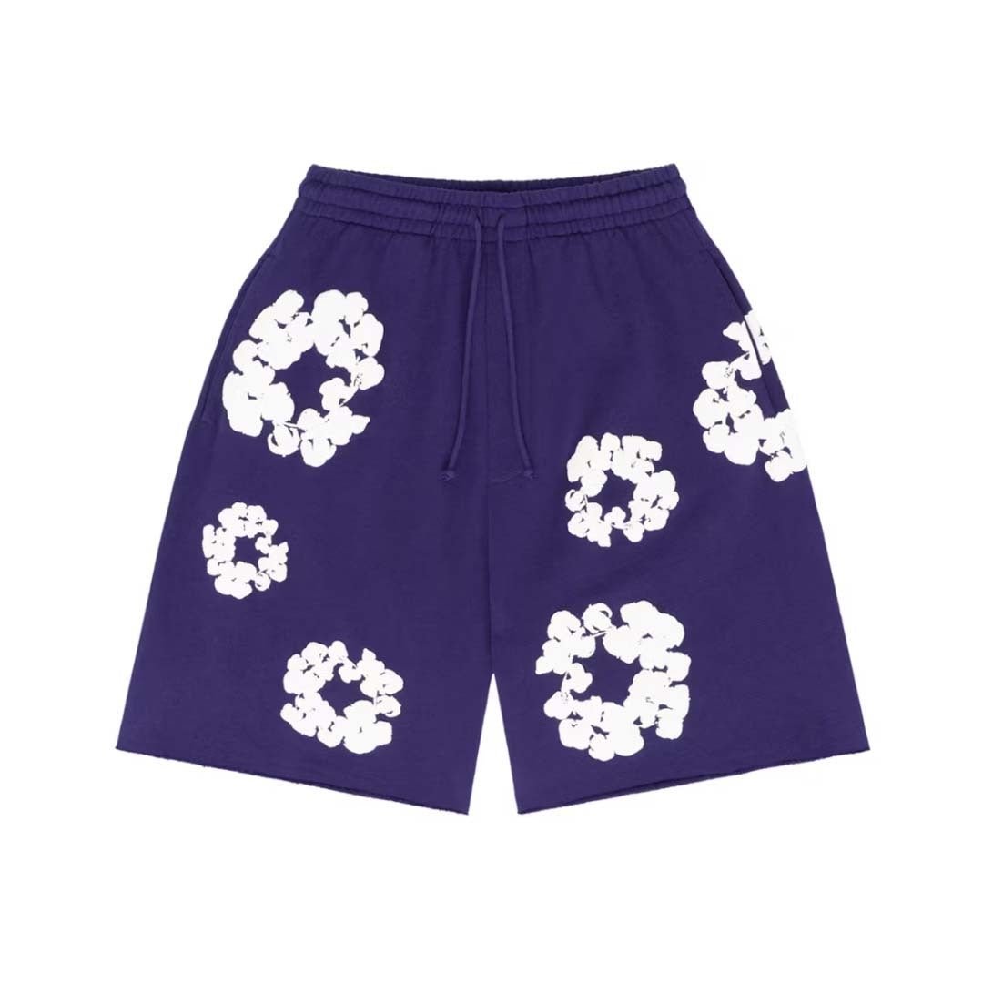 Denim Tears The Cotton Wreath Shorts Purple
