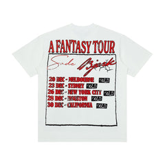 Retro Vale Dreams Tour Concert Poster Print Tee Oversized Alternative Streetwear T‑Shirt for Men