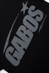 Minimal Black Grey Double‑Sided Logo Symbol Casual Oversized T‑Shirt