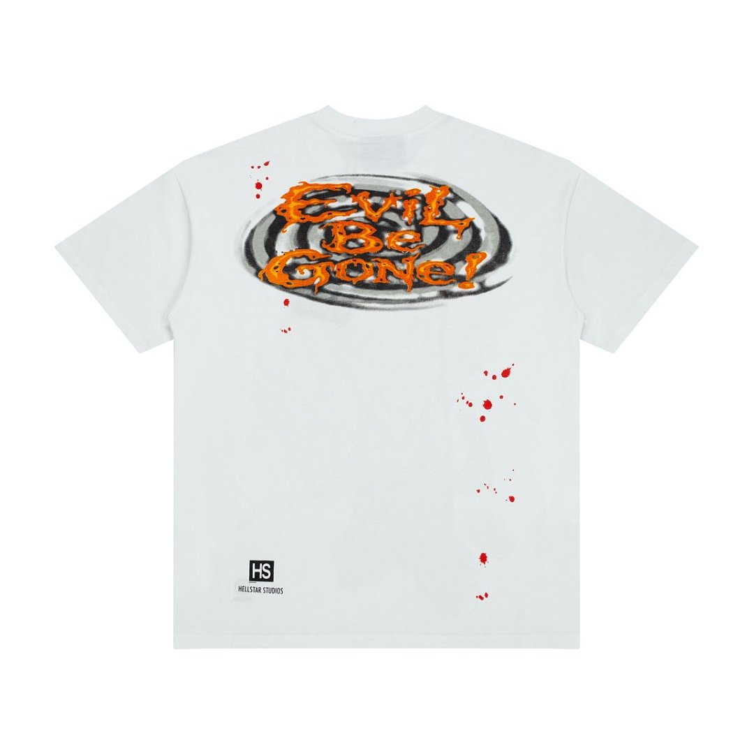 Distressed Retro Comic Figure Print Short‑Sleeve Loose‑Fit Men’s Street Tee